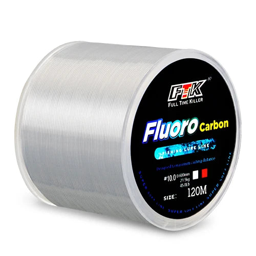N120M fir de pescuit cu acoperire cu fluorocarbon 0,20 mm-0,60 mm 7,15 lb-45 lb linie de pescuit cu fibră de carbon, linie de pescuit cu momeală, sârmă, scufundare, Japonia