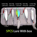 5pcs/lot Wobbler lures 3g/10g/15g Metal Vib Fishing Lure set Sinking Hard Metal VIB Sea Fishing Lures Artificial Pesca Bait