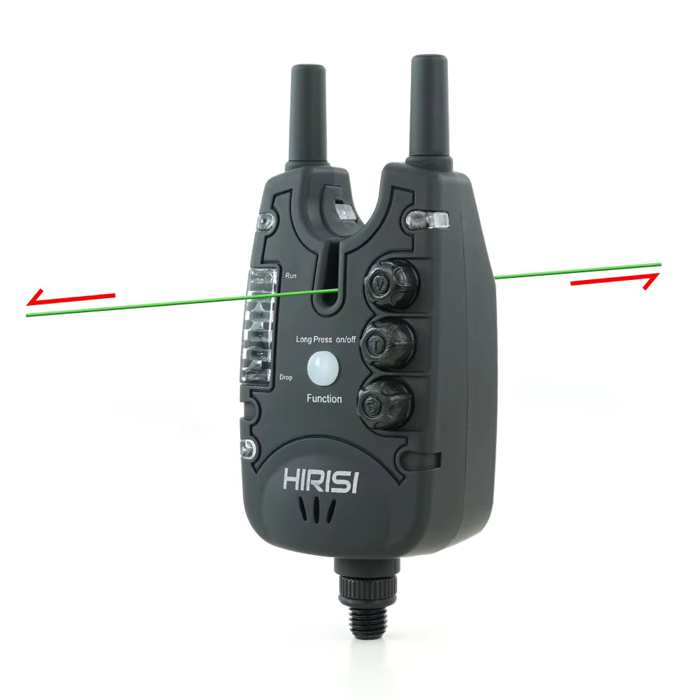 Alarmă Electronică Mușcătură Pescuit Crap cu LED – Volum și Sensibilitate Reglabilă