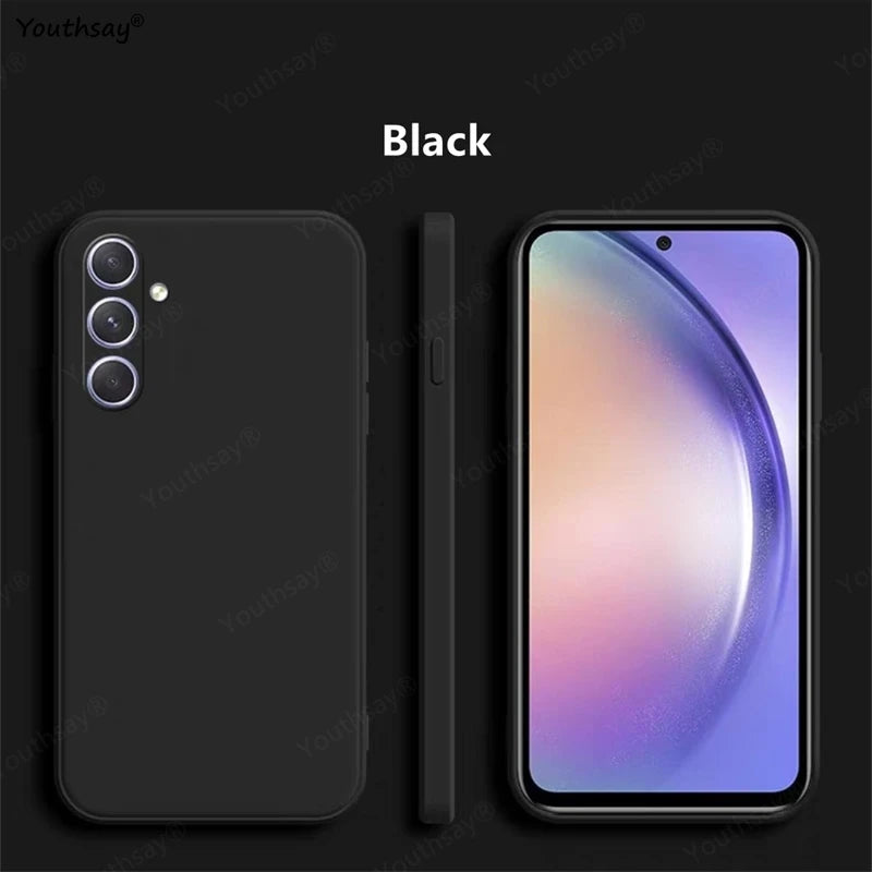 For Samsung Galaxy A16 Case Cover Samsung Galaxy A17 A16 A56 A36 A15 Funda Coque Soft Original Liquid Silicone Case Samsung A16