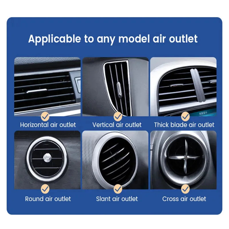 Universal Gravity Car Phone Holder Air Vent Mount Mobile Support for iPhone 13/12 Xiaomi - Automotive GPS Stand