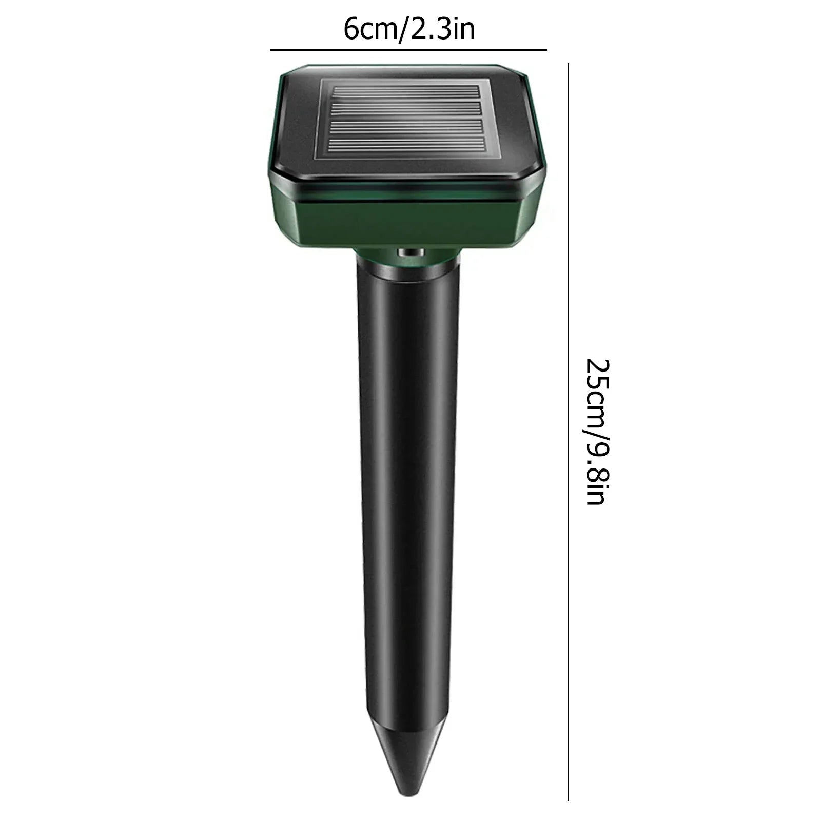 Mole Snake Rodent Chaser Ultrasonic Solar Powered Pest Repeller For Lawn Garden Outdoor Yard Protection Device