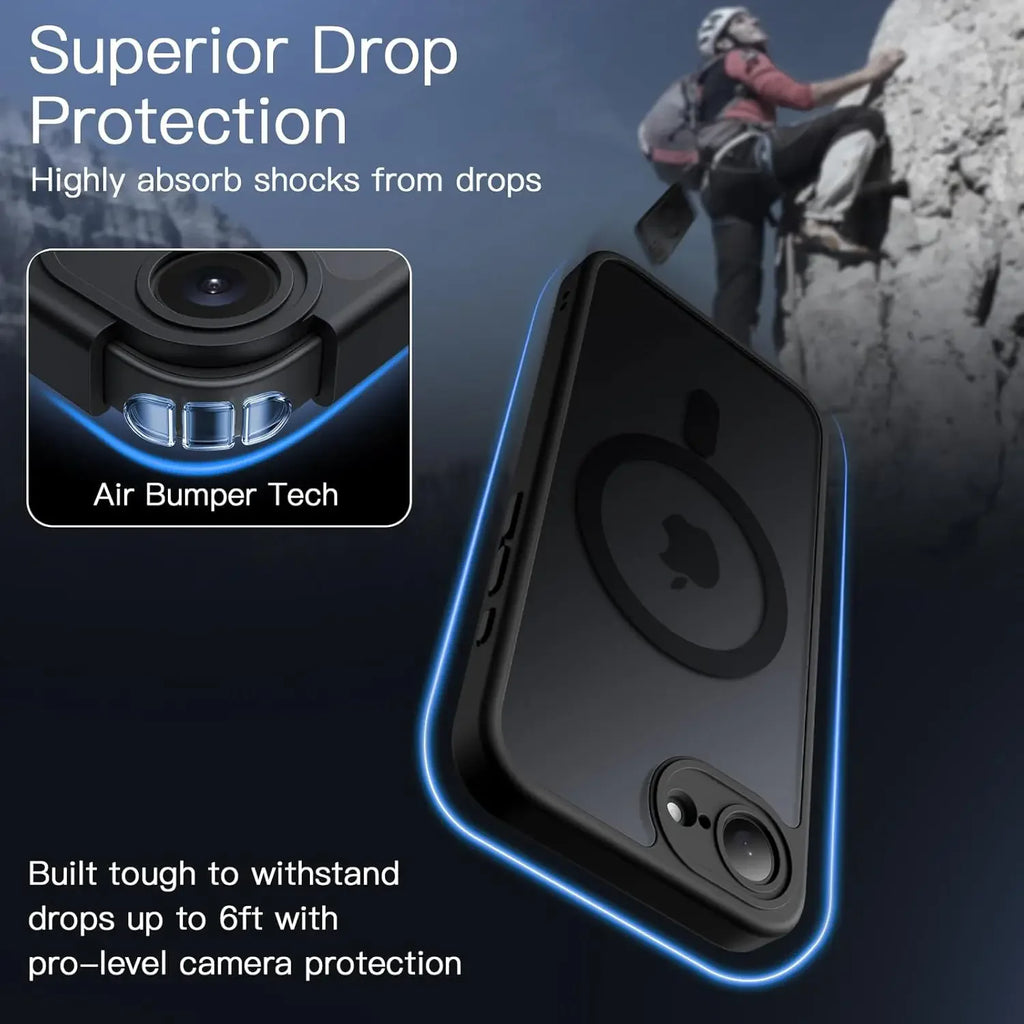 For Magsafe Magnetic Wireless Charging Case For iPhone 16E 17E iPhone16E iPhone17E 5G Shockproof Matte Back Cover Coque