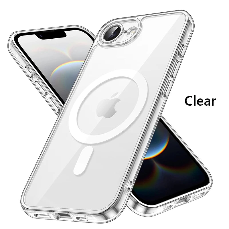 For Magsafe Magnetic Wireless Charging Case For iPhone 16E 17E iPhone16E iPhone17E 5G Shockproof Matte Back Cover Coque