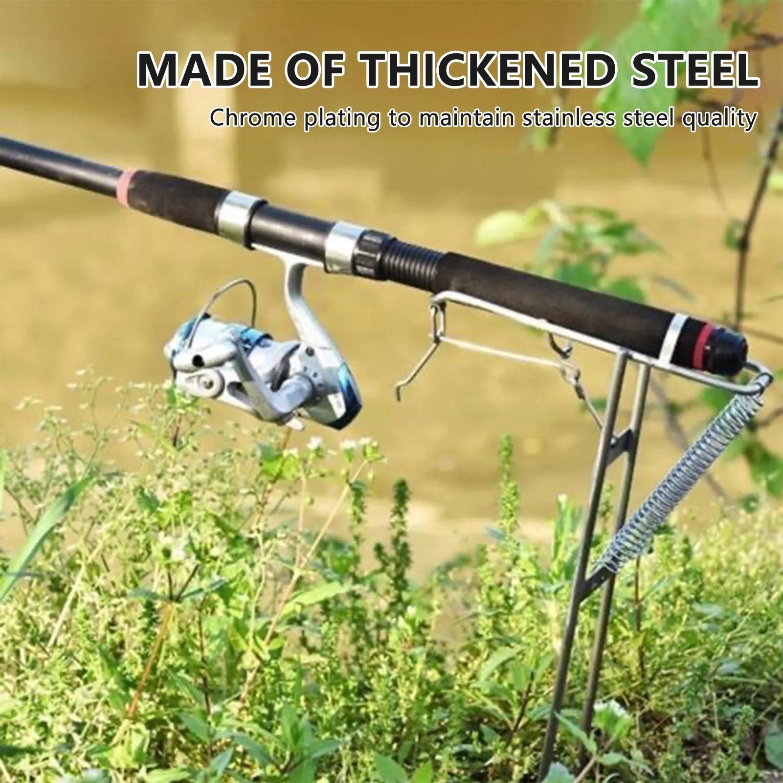 Automatic Spring Fishing Rod Holder Easy to Assemble and Dismantle Rod Holders Fits for Different Sizes of Rods