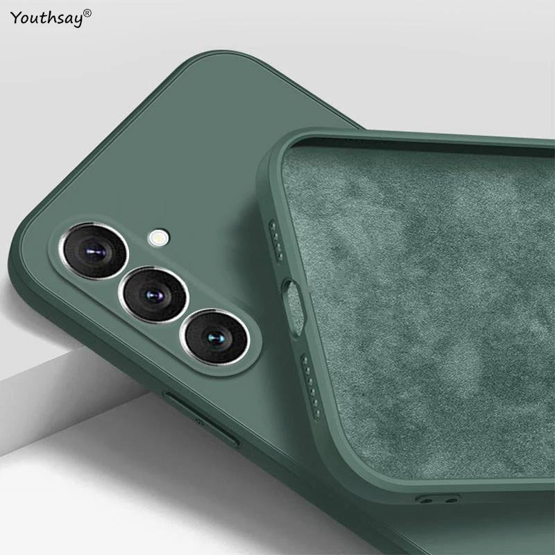 For Samsung Galaxy A16 Case Cover Samsung Galaxy A17 A16 A56 A36 A15 Funda Coque Soft Original Liquid Silicone Case Samsung A16