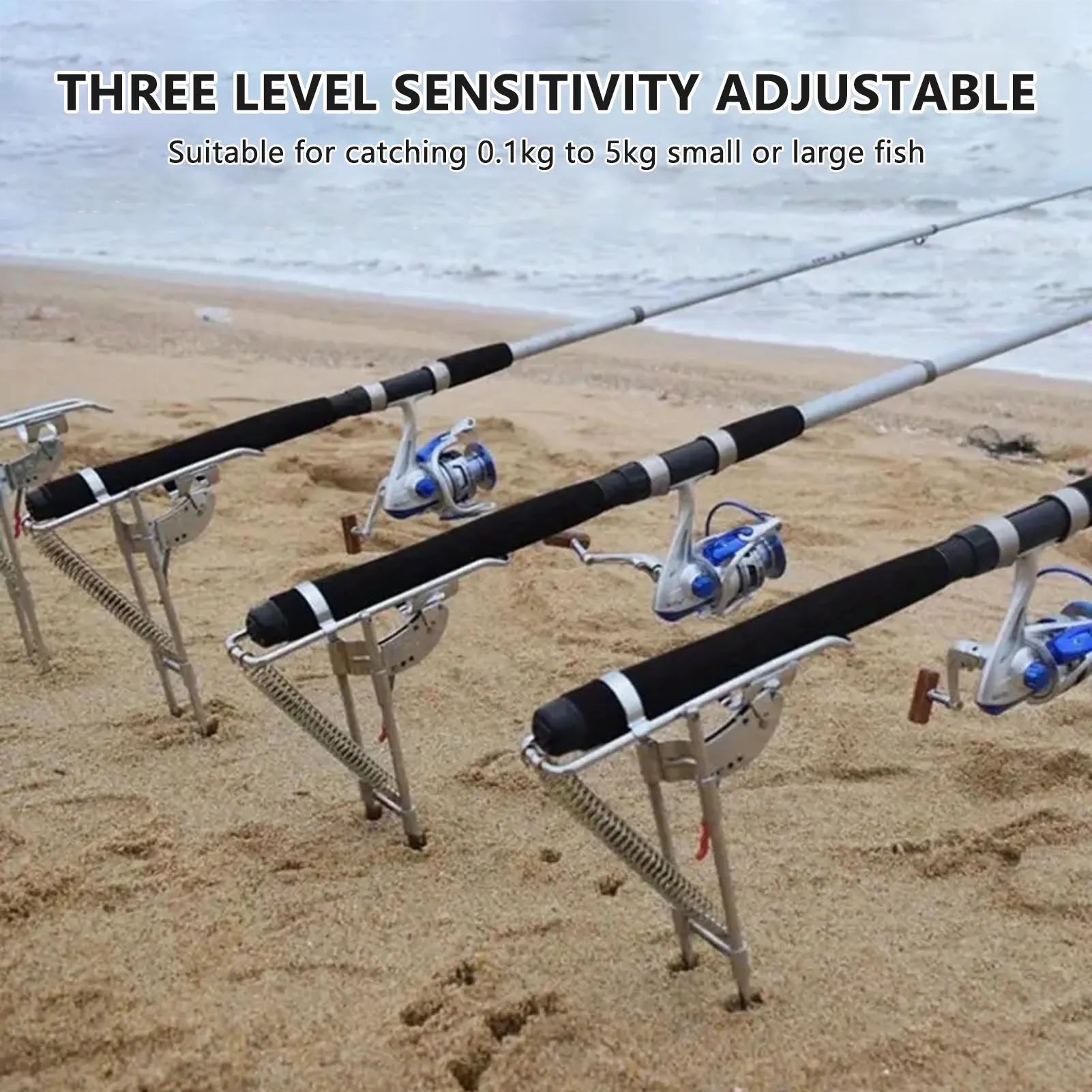 Automatic Spring Fishing Rod Holder Easy to Assemble and Dismantle Rod Holders Fits for Different Sizes of Rods