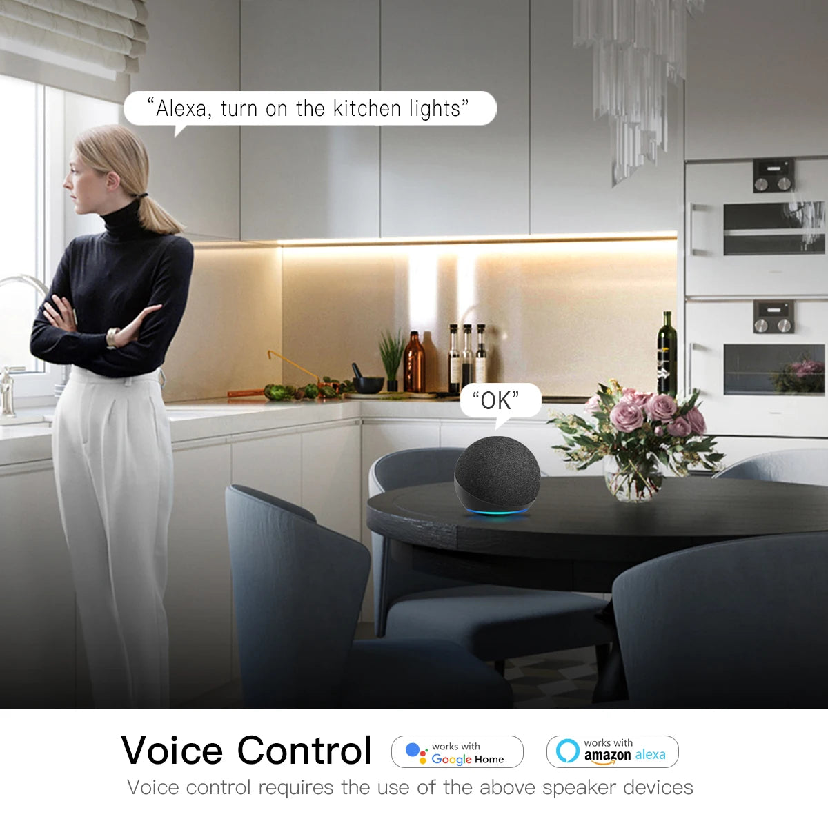 Bandă LED Inteligentă WiFi TUYA COB 320LED/m – Control din telefon, 3000K/4000K/6000K, compatibilă cu Alexa și Google Home