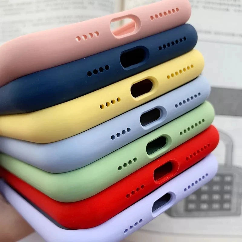 Liquid Silicone Case For Apple iPhone 17 16 15 14 13 Pro Max 11 12 13 14 15 Plus Phone Original Official Style Protective Cover
