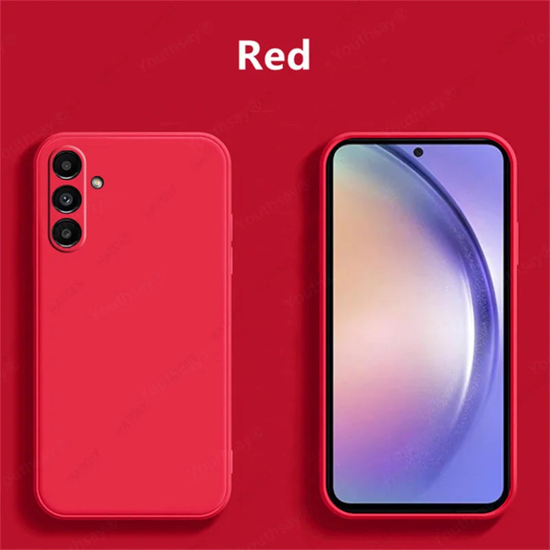 For Samsung Galaxy A16 Case Cover Samsung Galaxy A17 A16 A56 A36 A15 Funda Coque Soft Original Liquid Silicone Case Samsung A16