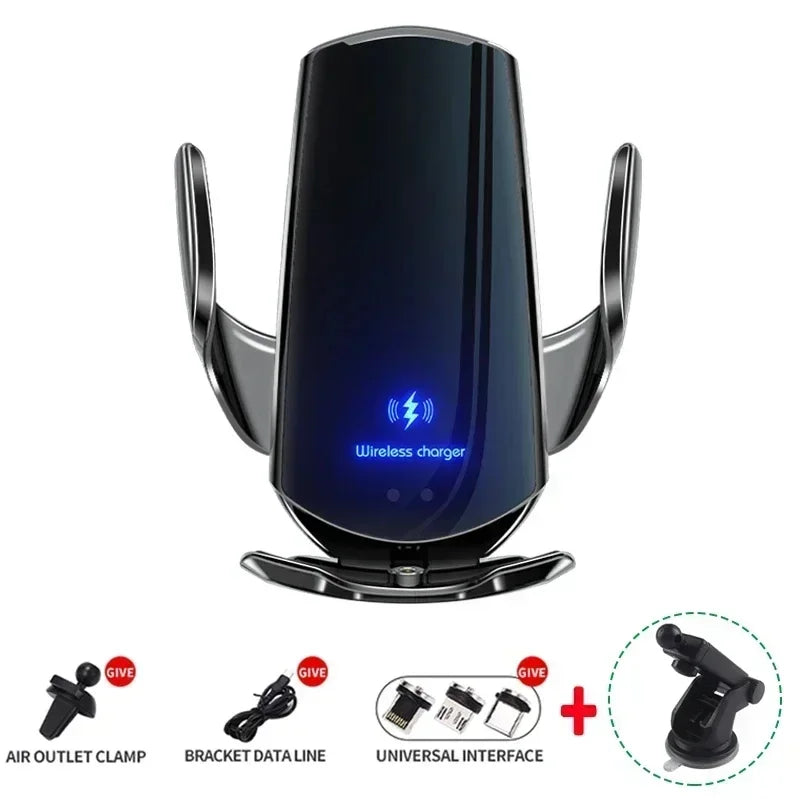 100W Wireless Car Charger Magnetic Car Phone Holder For iPhone 11 12 13 14 15 Pro Xiaomi Samsung Fast Charging Wireless Chargers