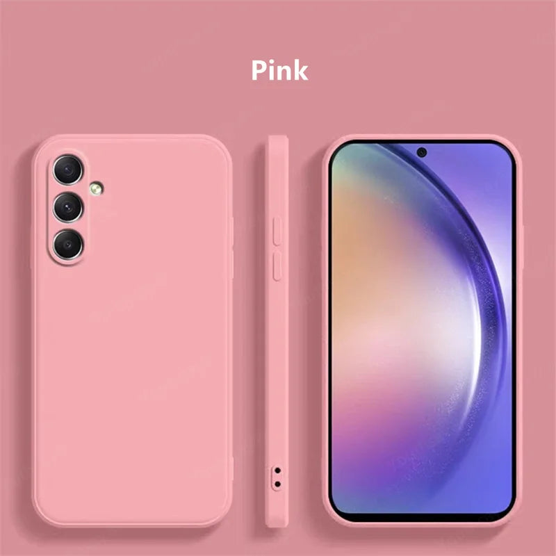 For Samsung Galaxy A16 Case Cover Samsung Galaxy A17 A16 A56 A36 A15 Funda Coque Soft Original Liquid Silicone Case Samsung A16